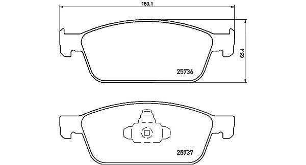 Magneti Marelli Bremsbelagsatz, Scheibenbremse [Hersteller-Nr. 363700424157] für Ford