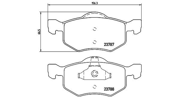Magneti Marelli Bremsbelagsatz, Scheibenbremse [Hersteller-Nr. 363700424056] für Ford, Ford Usa, Mazda