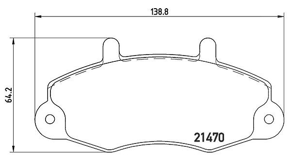 Magneti Marelli Bremsbelagsatz, Scheibenbremse [Hersteller-Nr. 363700424049] für Ford