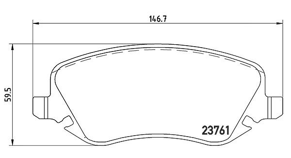 Magneti Marelli Bremsbelagsatz, Scheibenbremse [Hersteller-Nr. 363700423088] für Lancia