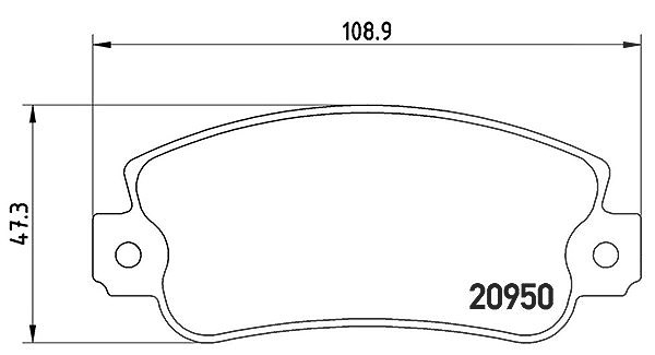 Magneti Marelli Bremsbelagsatz, Scheibenbremse [Hersteller-Nr. 363700423021] für Seat, Autobianchi, Fiat, Lancia