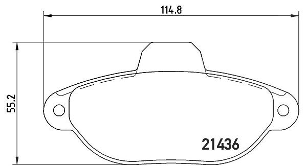 Magneti Marelli Bremsbelagsatz, Scheibenbremse [Hersteller-Nr. 363700423096] für Lancia, Fiat, Zastava
