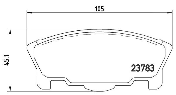 Magneti Marelli Bremsbelagsatz, Scheibenbremse [Hersteller-Nr. 363700416014] für Daihatsu