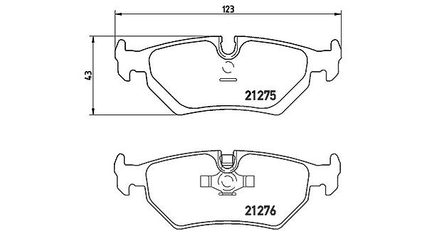Magneti Marelli Bremsbelagsatz, Scheibenbremse [Hersteller-Nr. 363700423062] für Lancia, Peugeot, Citroën, Aston Martin, Fiat