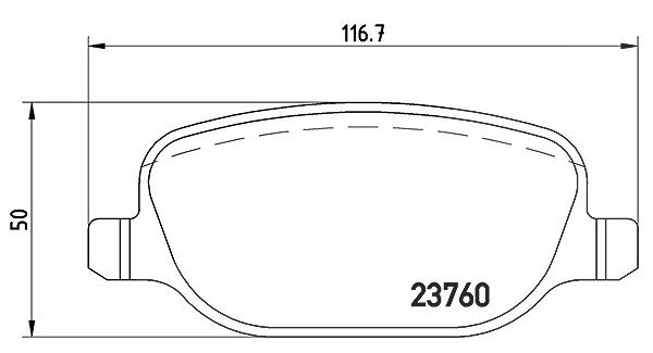Magneti Marelli Bremsbelagsatz, Scheibenbremse [Hersteller-Nr. 363700423089] für Alfa Romeo, Lancia