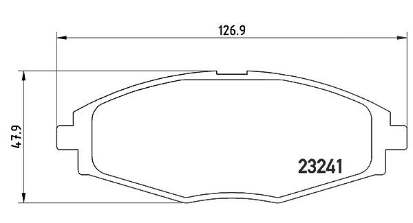 Magneti Marelli Bremsbelagsatz, Scheibenbremse [Hersteller-Nr. 363700415006] für Chevrolet, Daewoo