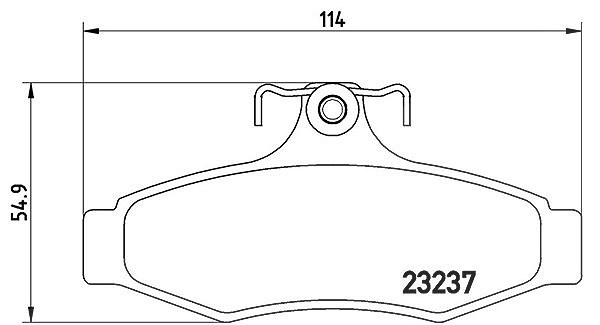 Magneti Marelli Bremsbelagsatz, Scheibenbremse [Hersteller-Nr. 363700415005] für Chevrolet, Daewoo, Ssangyong, Mitsubishi