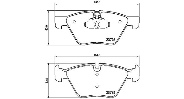 Magneti Marelli Bremsbelagsatz, Scheibenbremse [Hersteller-Nr. 363700406057] für BMW