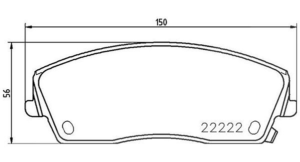 Magneti Marelli Bremsbelagsatz, Scheibenbremse [Hersteller-Nr. 363700411041] für Chrysler, Dodge