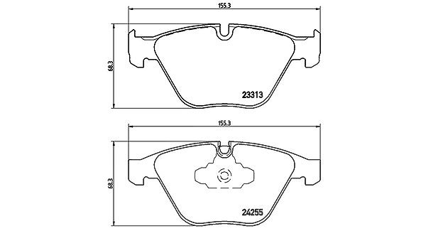 Magneti Marelli Bremsbelagsatz, Scheibenbremse [Hersteller-Nr. 363700406055] für BMW