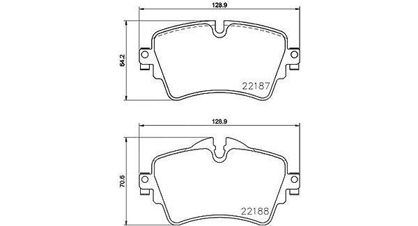 Magneti Marelli Bremsbelagsatz, Scheibenbremse [Hersteller-Nr. 363700406092] für Mini, BMW
