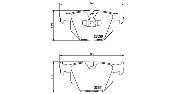 Magneti Marelli Bremsbelagsatz, Scheibenbremse [Hersteller-Nr. 363700406039] für BMW