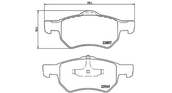 Magneti Marelli Bremsbelagsatz, Scheibenbremse [Hersteller-Nr. 363700411013] für Chrysler