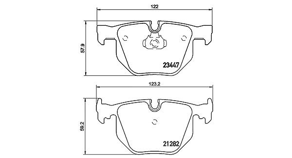 Magneti Marelli Bremsbelagsatz, Scheibenbremse [Hersteller-Nr. 363700406029] für BMW