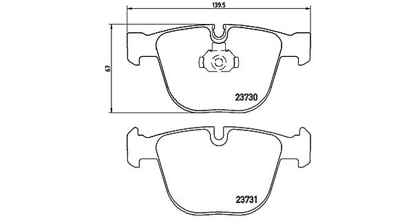 Magneti Marelli Bremsbelagsatz, Scheibenbremse [Hersteller-Nr. 363700406026] für Bentley, Rolls-royce, BMW