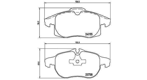 Magneti Marelli Bremsbelagsatz, Scheibenbremse [Hersteller-Nr. 363700410011] für Opel, Vauxhall, Saab