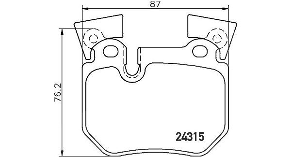 Magneti Marelli Bremsbelagsatz, Scheibenbremse [Hersteller-Nr. 363700406059] für BMW