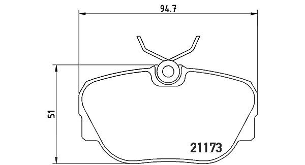 Magneti Marelli Bremsbelagsatz, Scheibenbremse [Hersteller-Nr. 363700406010] für BMW