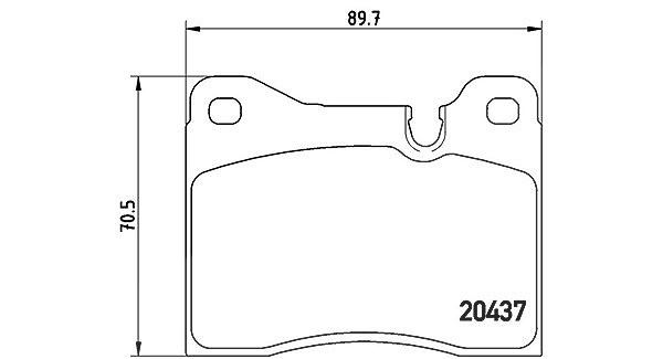 Magneti Marelli Bremsbelagsatz, Scheibenbremse [Hersteller-Nr. 363700406003] für BMW
