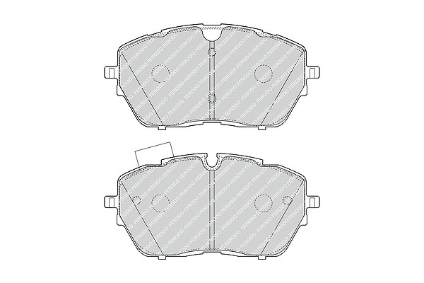 Ferodo Bremsbelagsatz, Scheibenbremse [Hersteller-Nr. FDB4929] für Citroën, Opel, Peugeot, Ds, Vauxhall
