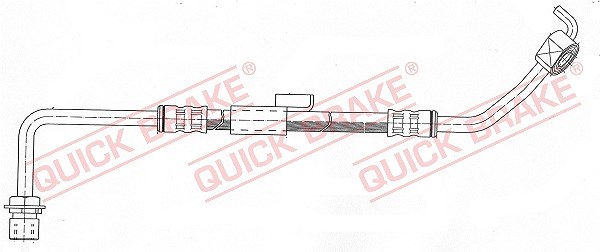 Quick Brake Bremsschlauch Vorderachse links [Hersteller-Nr. 50.946] für Ford