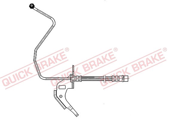 Quick Brake Bremsschlauch hinten links [Hersteller-Nr. 35.914] für Vauxhall, Opel