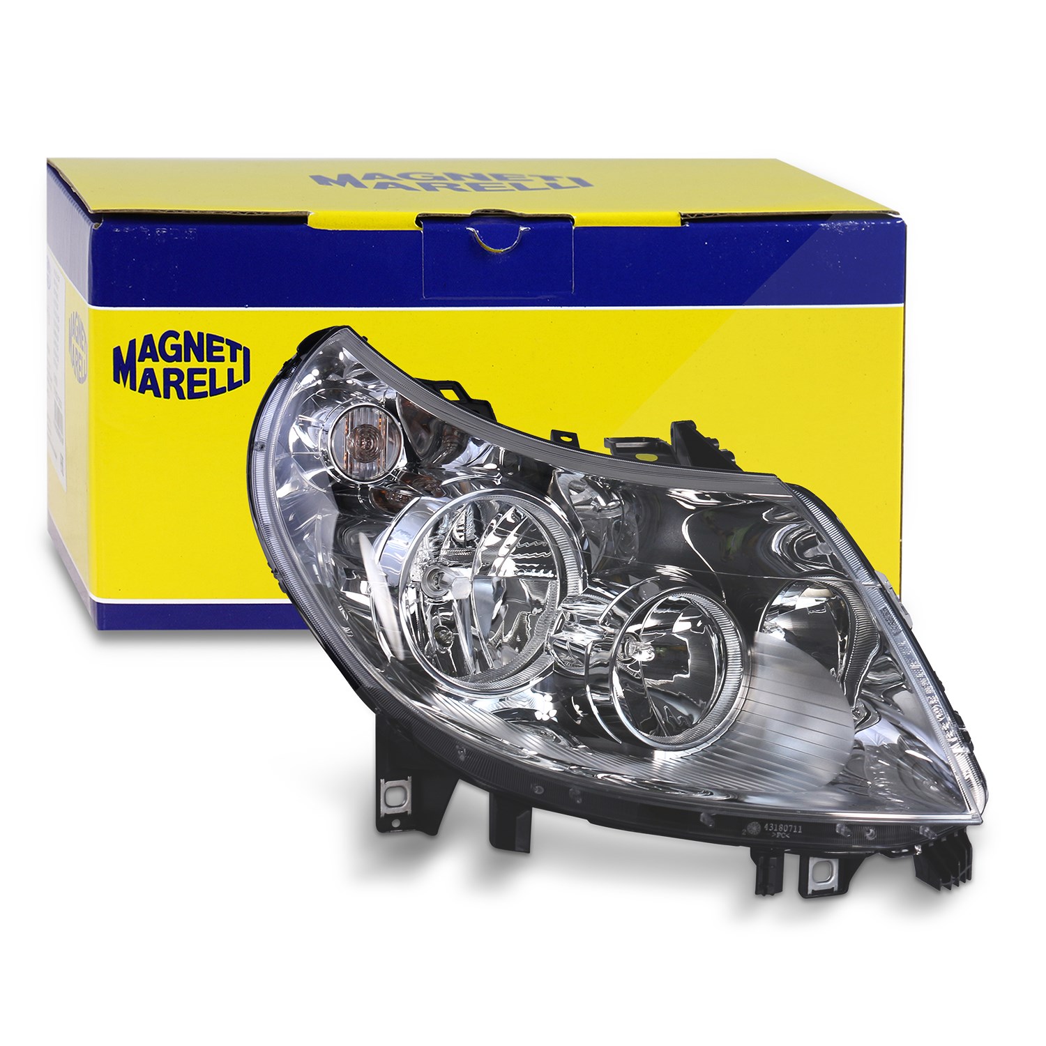 Magneti Marelli Scheinwerfer rechts H7/H1/H15 mit Stellmotor [Hersteller-Nr. 712471001129] für Fiat, Citroën, Peugeot
