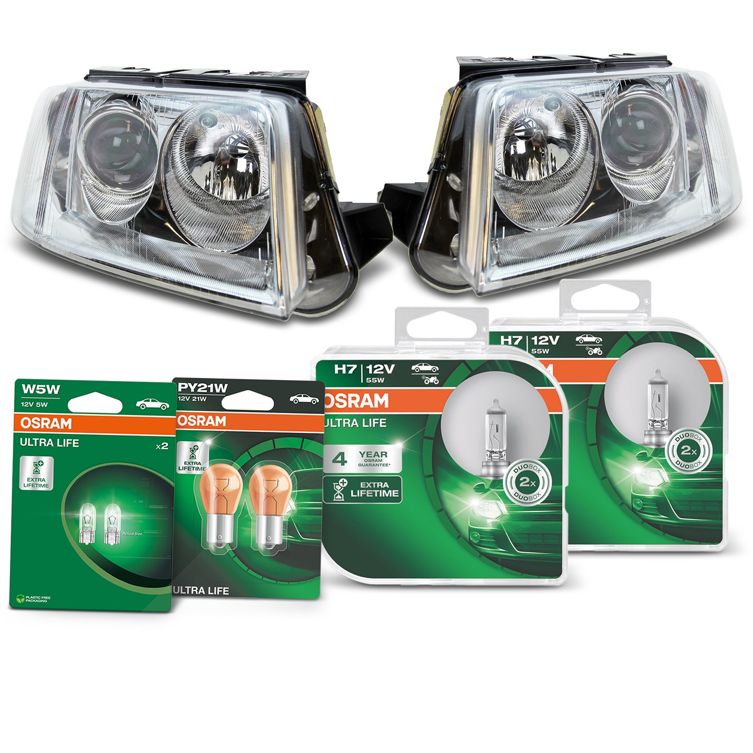 Bestprice 2x Scheinwerfer + Leuchtmittel [Hersteller-Nr. 31178853] für VW