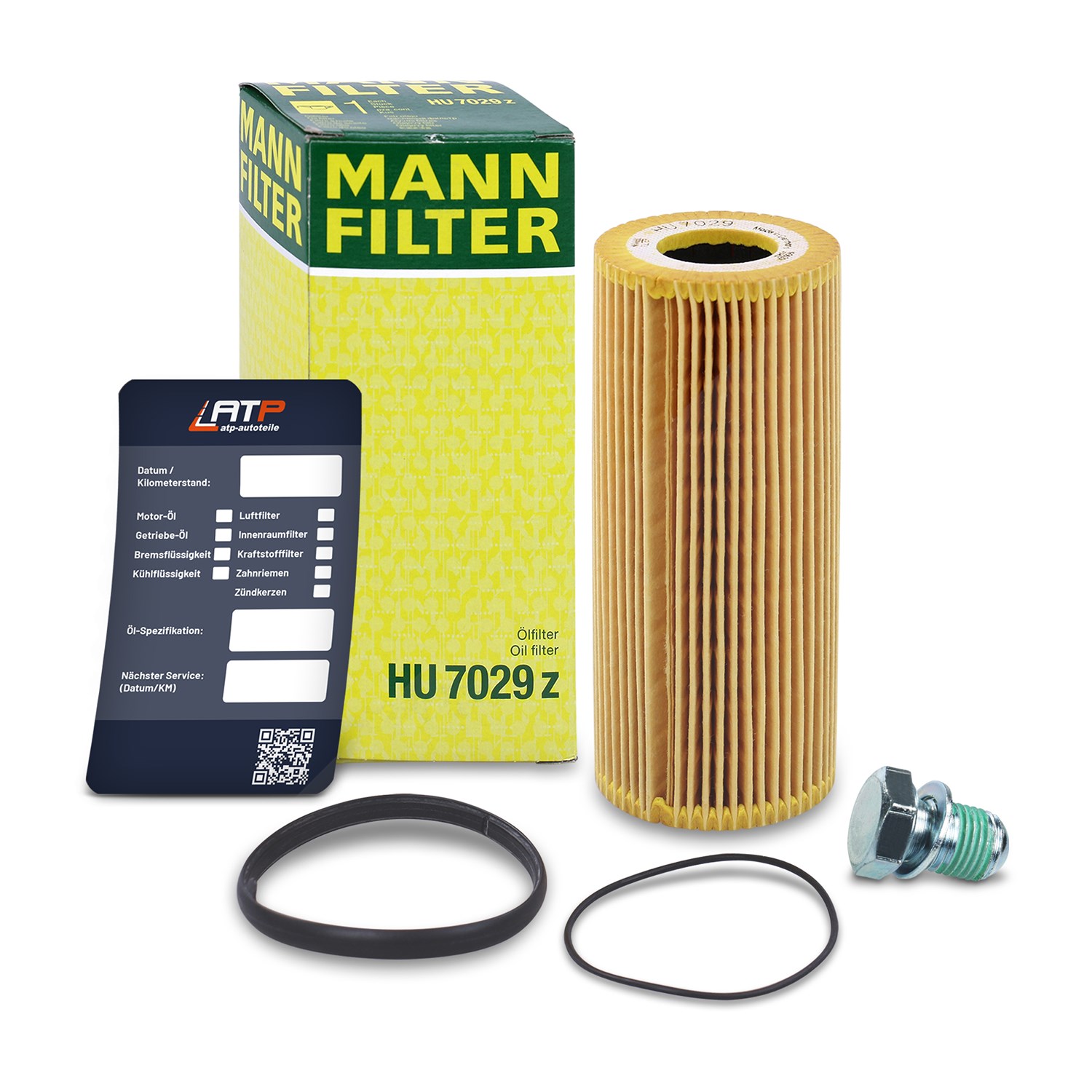Mann-filter Ölfilter+Schraube+Ölwechselanhänger [Hersteller-Nr. 10491657] für Audi