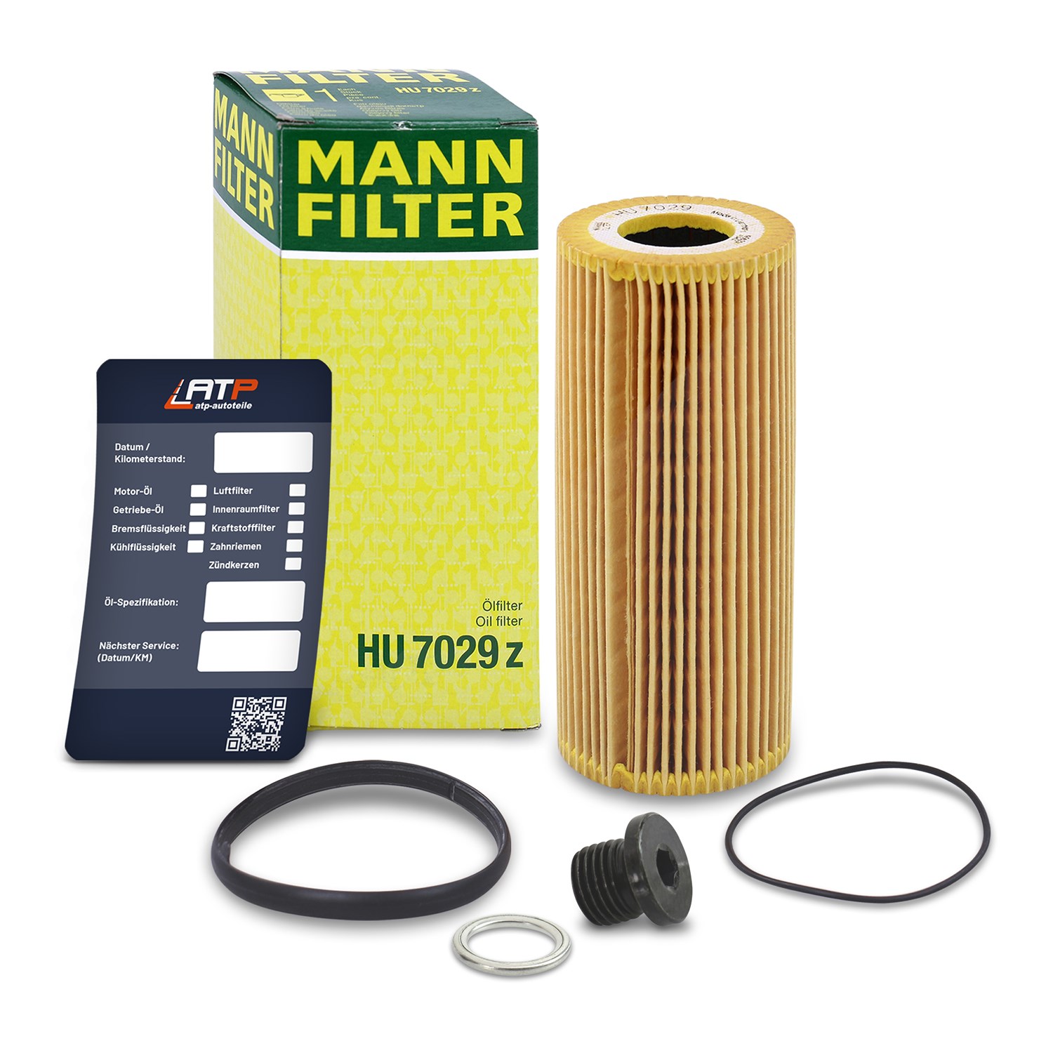 Mann-filter Ölfilter+Schraube+Ölwechselanhänger [Hersteller-Nr. 10491658] für Audi, VW