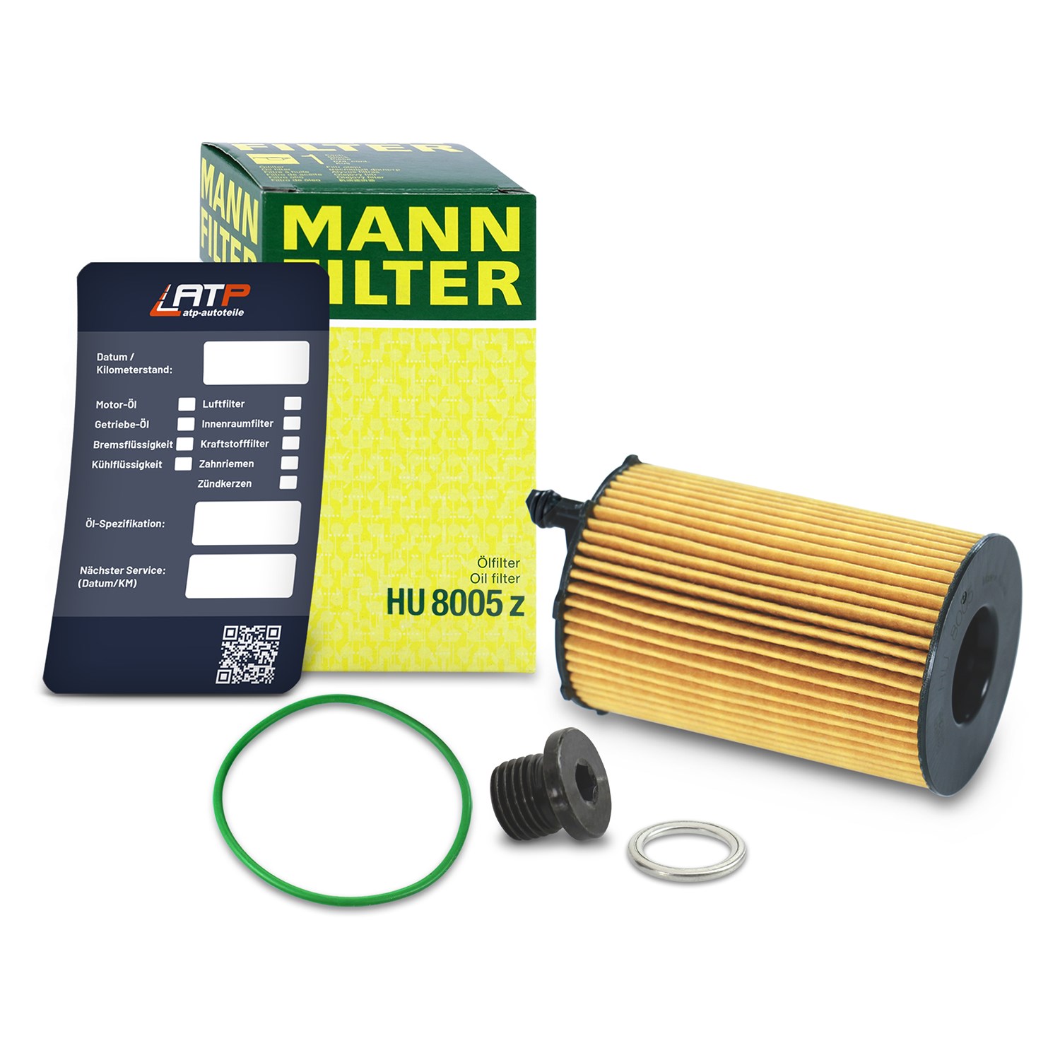 Mann-filter Ölfilter+Schraube+Ölwechselanhänger [Hersteller-Nr. 10491674] für Audi