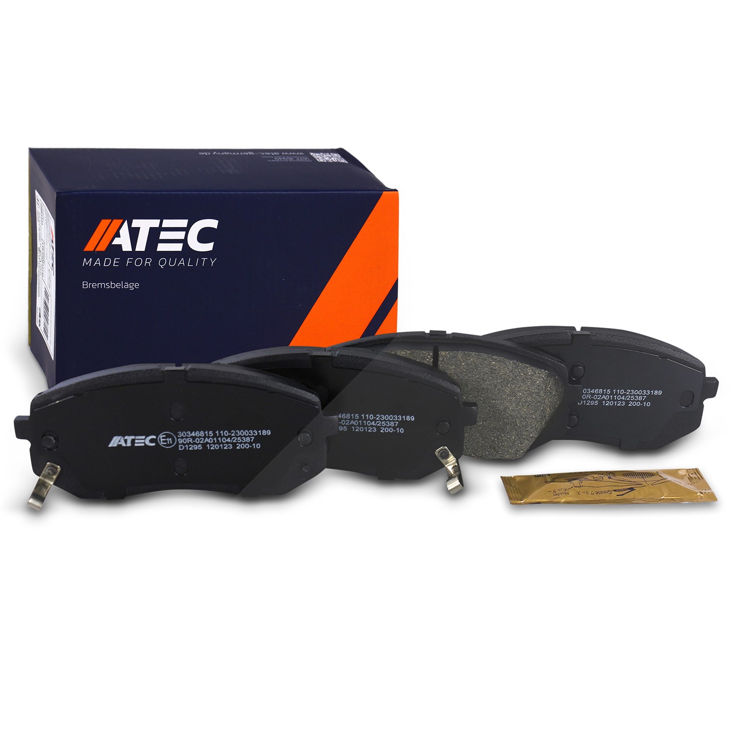 Atec Bremsbeläge vorne (Satz) [Hersteller-Nr. 30346815] für Hyundai, Renault, Kia