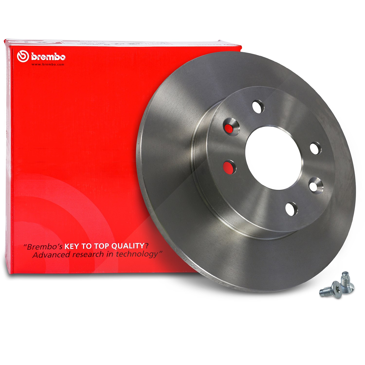 Brembo Bremsscheibe Vorderachse Voll [Hersteller-Nr. 08.2958.14] für Dacia, Renault