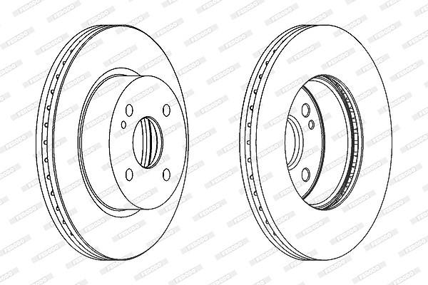 Ferodo Bremsscheibe [Hersteller-Nr. DDF1738C] für Mazda