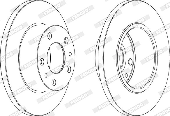 Ferodo 1x Bremsscheibe [Hersteller-Nr. FCR195A] für Iveco
