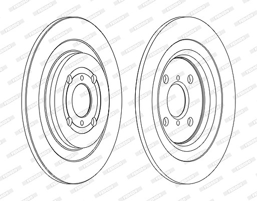 Ferodo Bremsscheibe [Hersteller-Nr. DDF1588C] für Toyota, Daihatsu