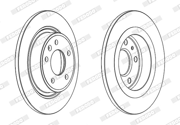 Ferodo Bremsscheibe [Hersteller-Nr. DDF1871C] für Vauxhall, Chevrolet, Opel