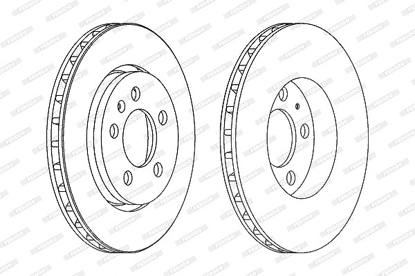 Ferodo Bremsscheibe [Hersteller-Nr. DDF1154C] für Seat, Audi, Skoda, VW