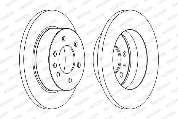 Ferodo 1x Bremsscheibe [Hersteller-Nr. FCR311C] für Mercedes-Benz, VW
