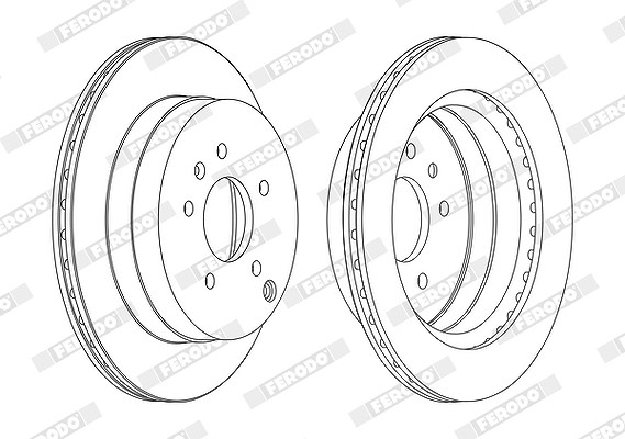 Ferodo Bremsscheibe [Hersteller-Nr. DDF1660C] für Vauxhall, Chevrolet, Opel