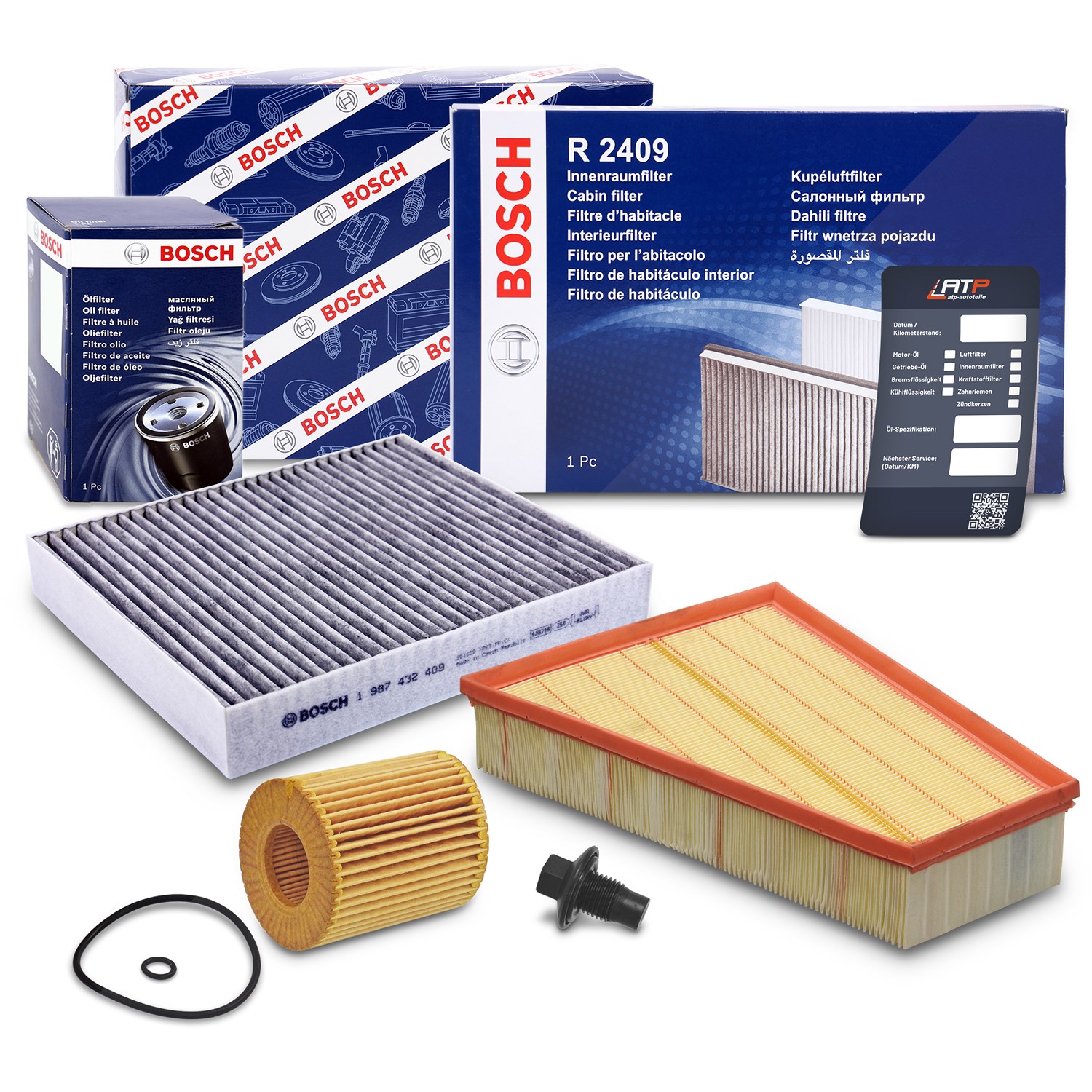 Bosch Inspektionspaket Filtersatz SET A [Hersteller-Nr. 10492330] für Ford