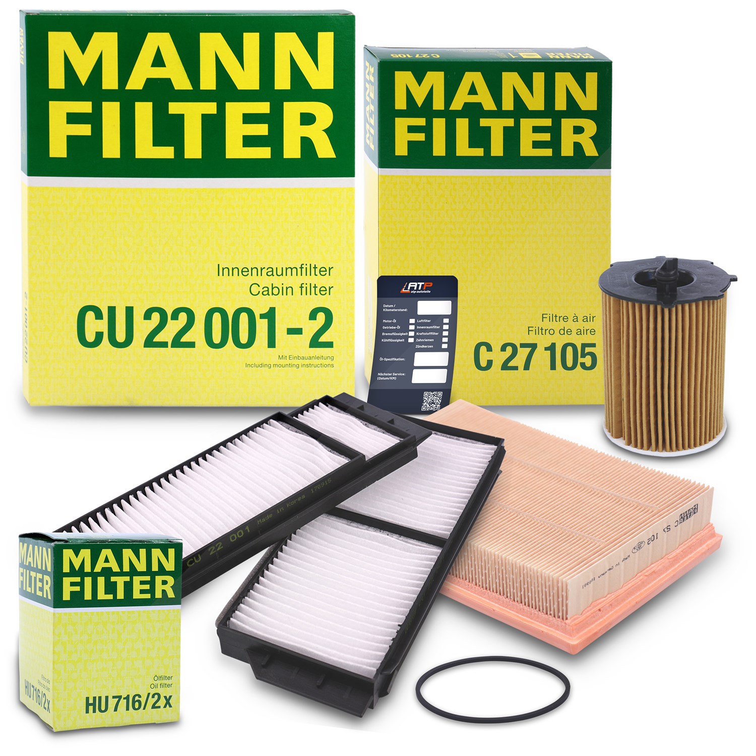 Mann-filter Inspektionspaket Filtersatz SET A [Hersteller-Nr. 10492354] für Mazda
