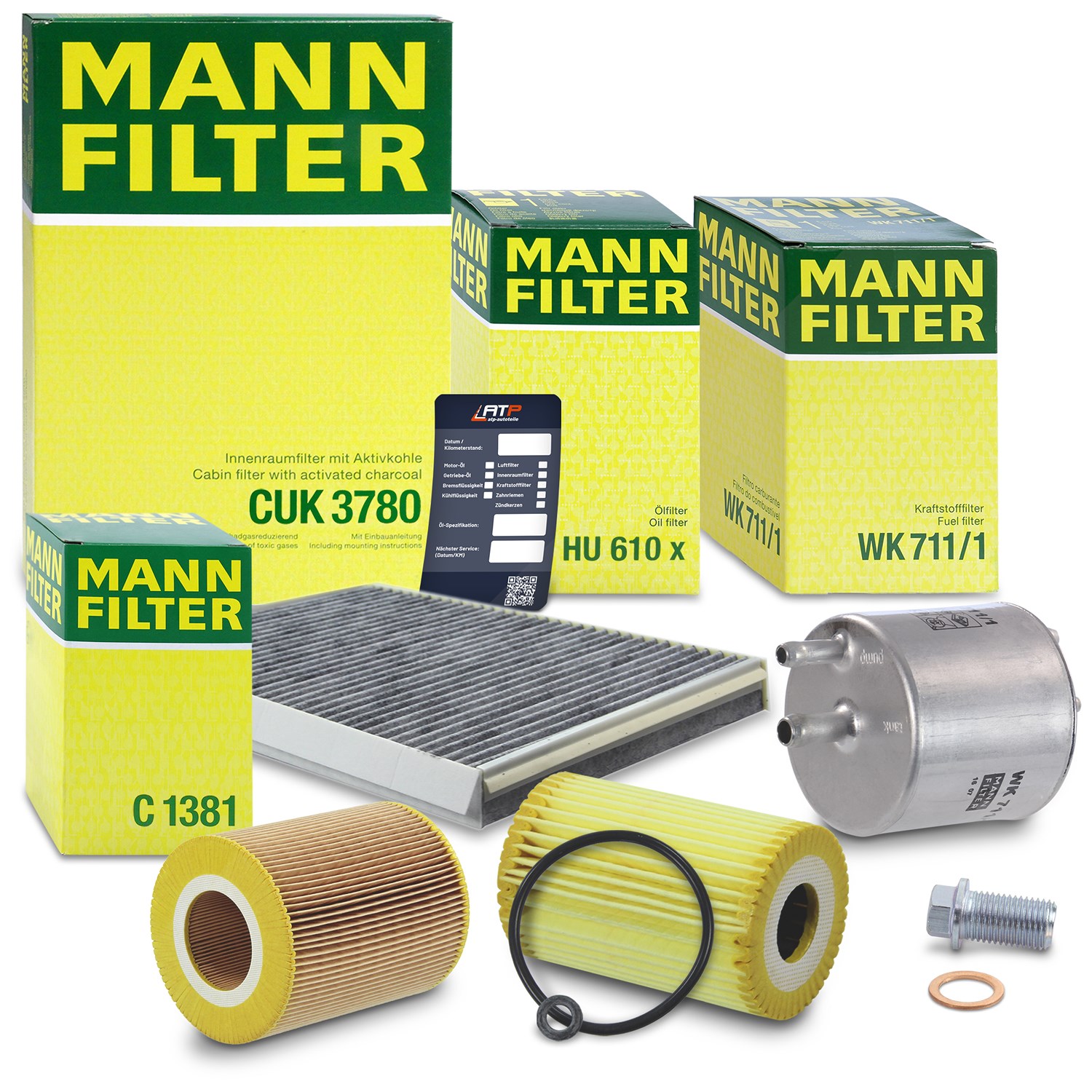 Mann-filter Inspektionspaket Filtersatz SET B [Hersteller-Nr. 10492514] für Mercedes-Benz