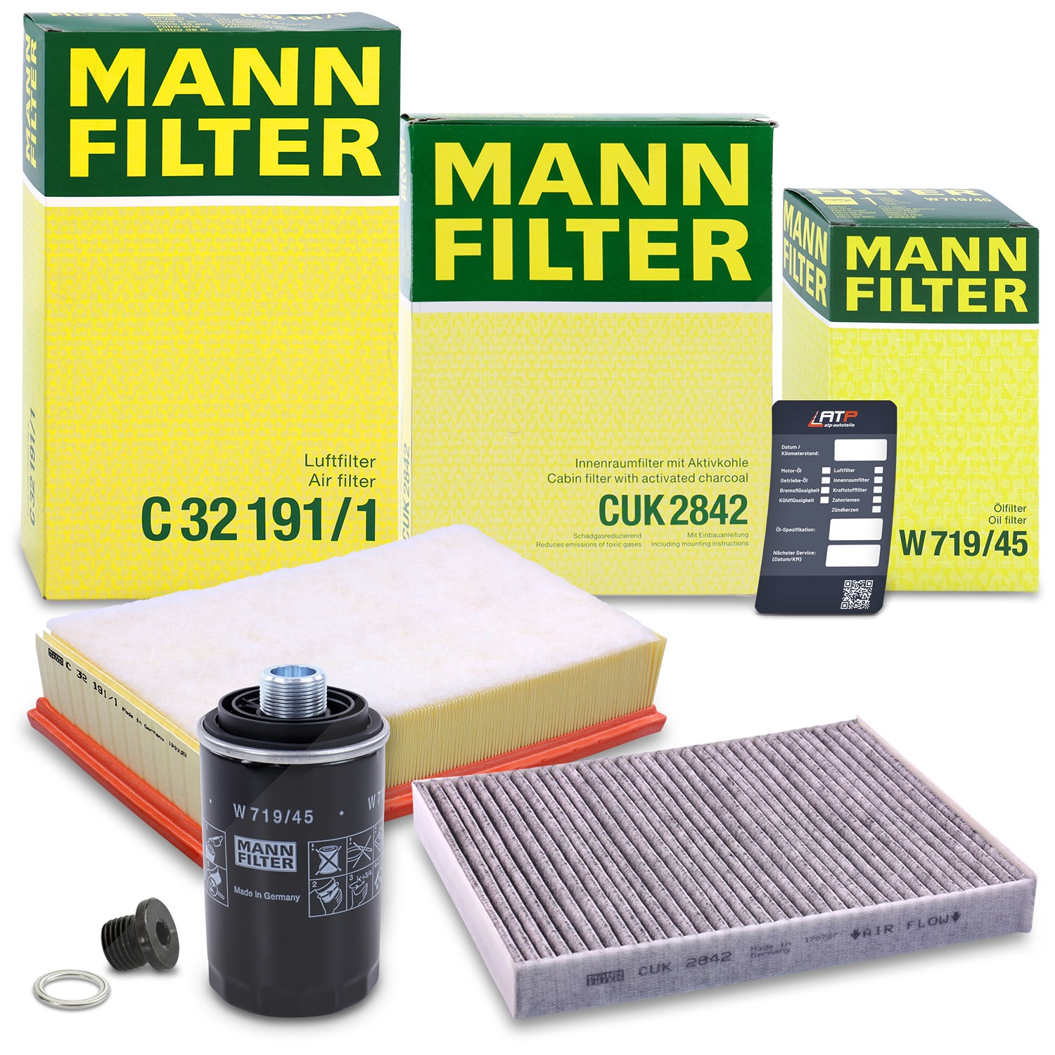 Mann-filter Inspektionspaket Filtersatz SET A [Hersteller-Nr. 10492744] für VW