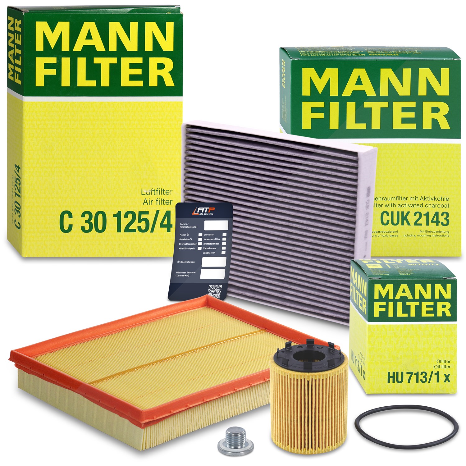 Mann-filter Inspektionspaket Filtersatz SET A [Hersteller-Nr. 10492754] für Opel