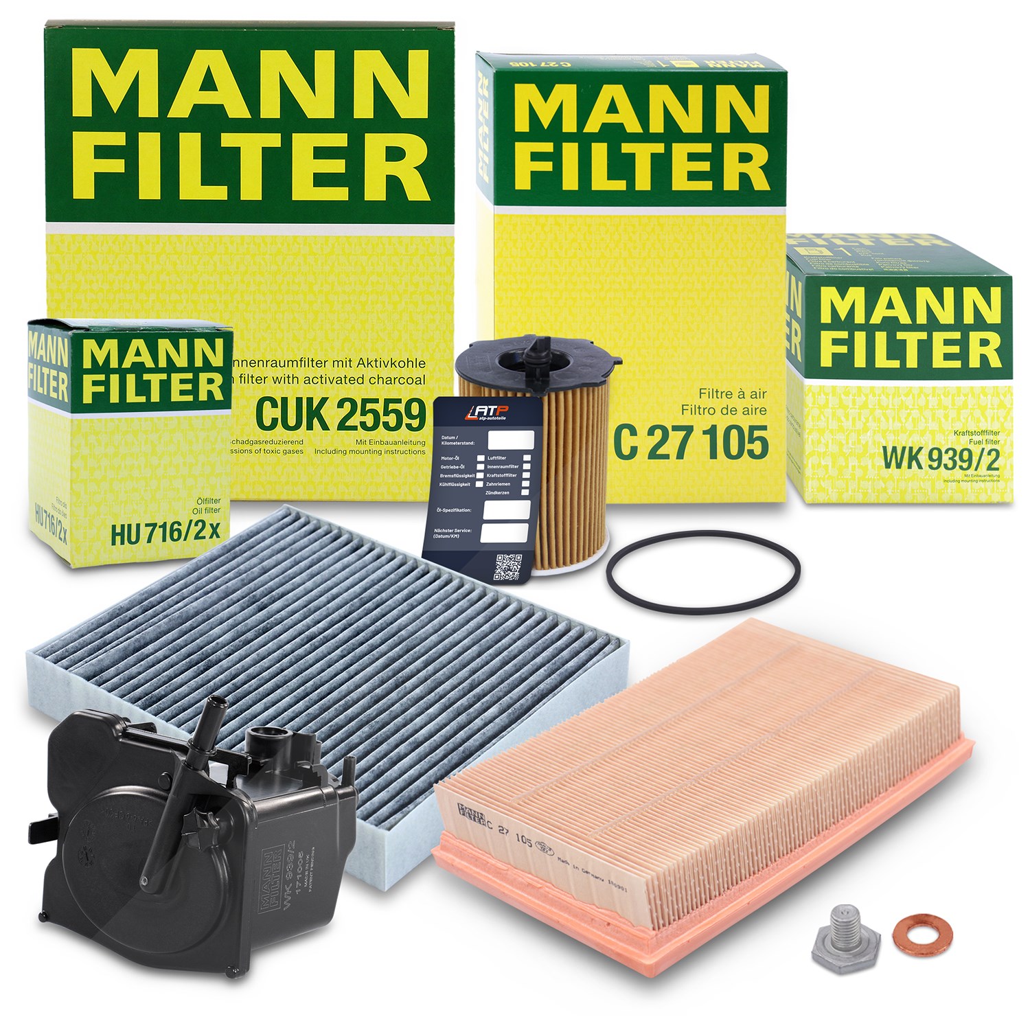 Mann-filter Inspektionspaket Filtersatz SET B [Hersteller-Nr. 10492784] für Ford