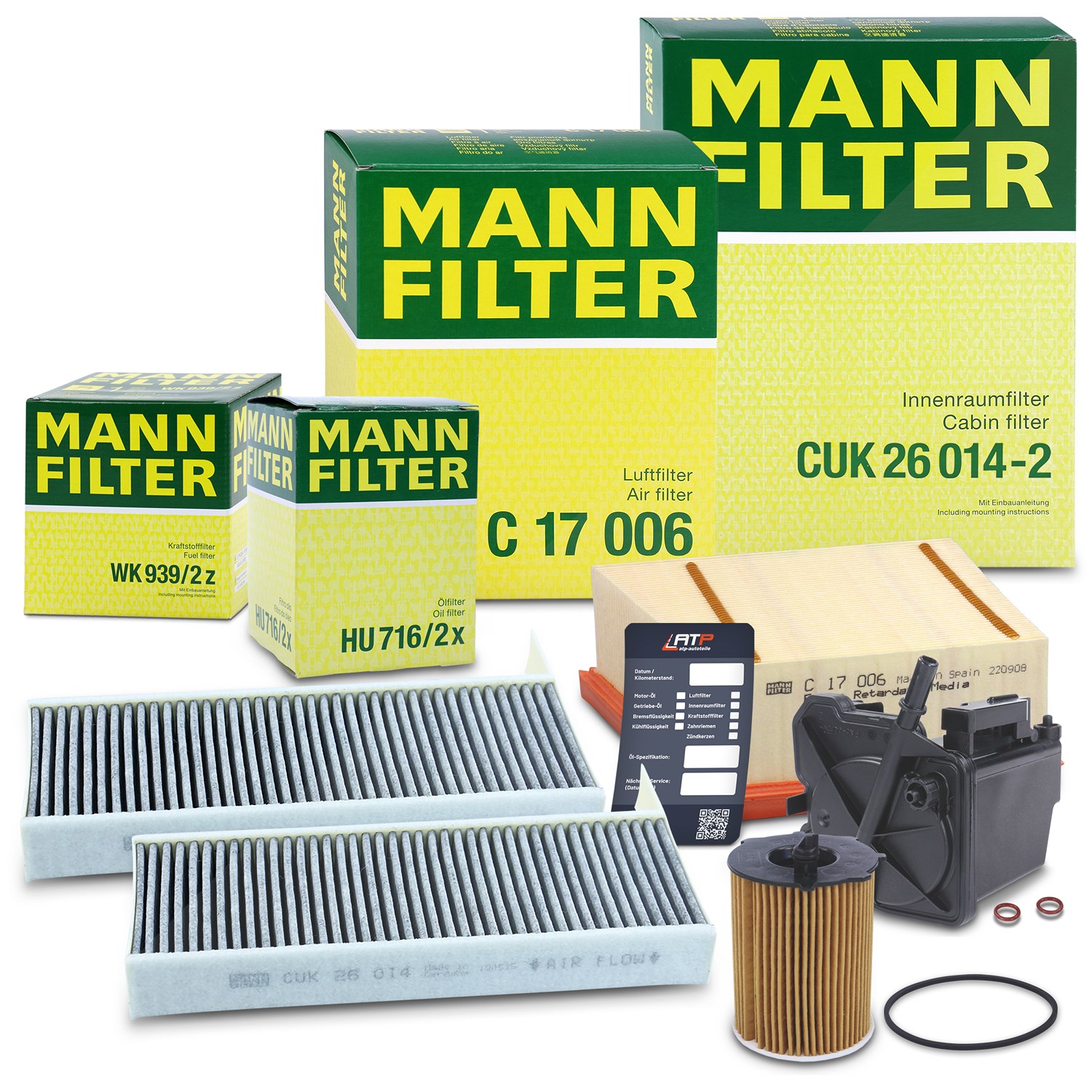 Mann-filter Inspektionspaket Filtersatz SET B [Hersteller-Nr. 10492783] für Ford