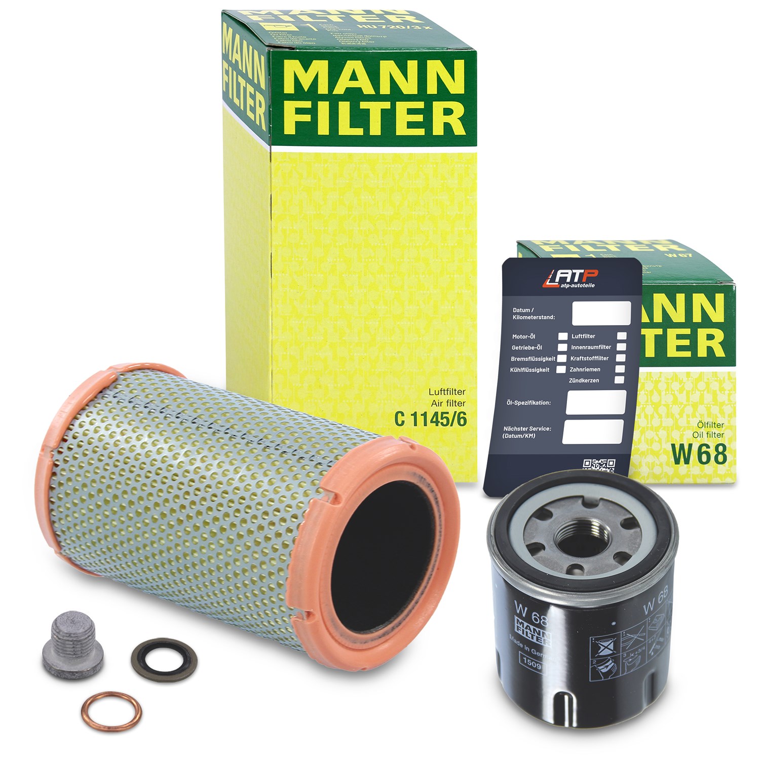 Mann-filter Inspektionspaket Filtersatz SET A [Hersteller-Nr. 10491237] für Renault