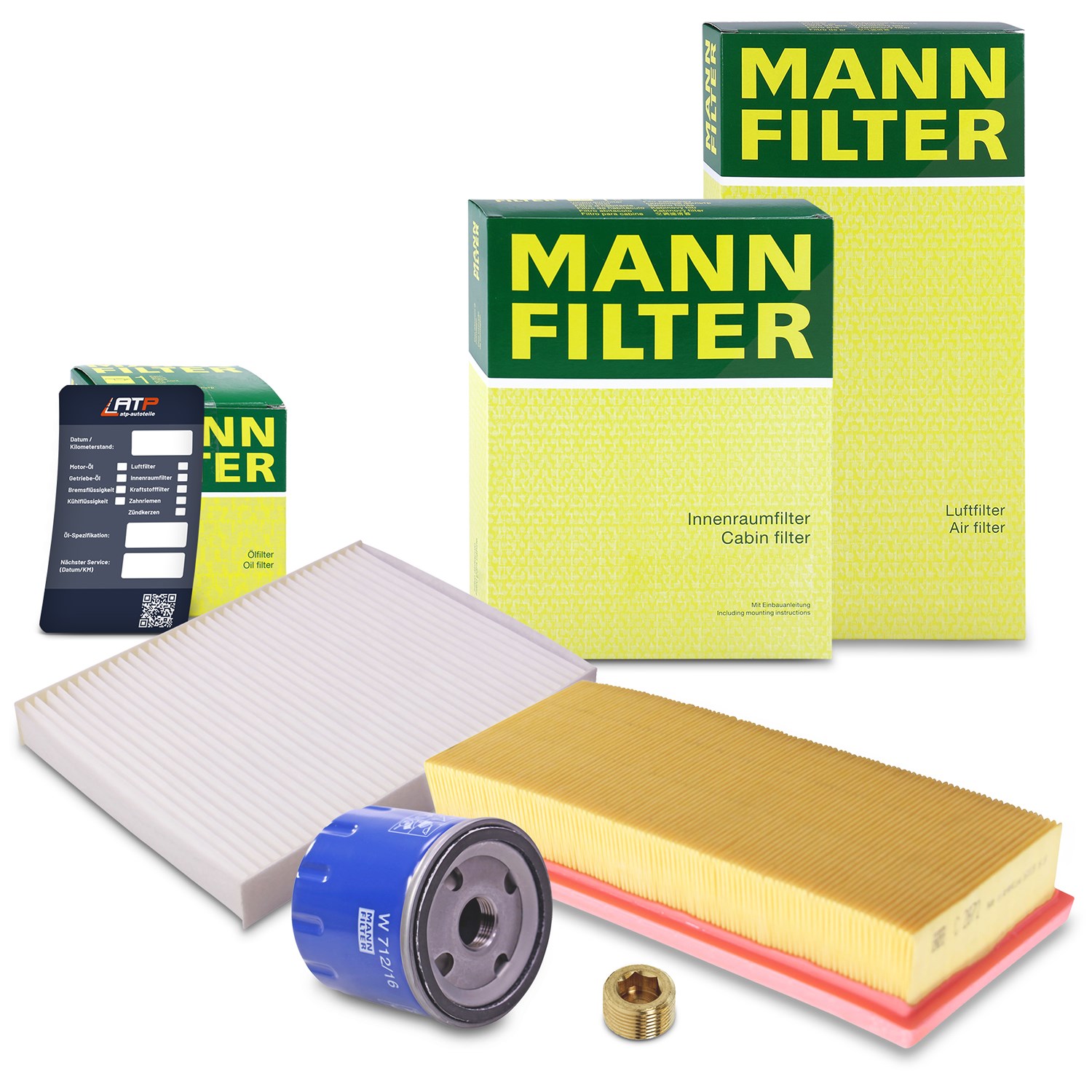 Mann-filter Inspektionspaket Filtersatz SET A [Hersteller-Nr. 10492486] für Fiat, Lancia