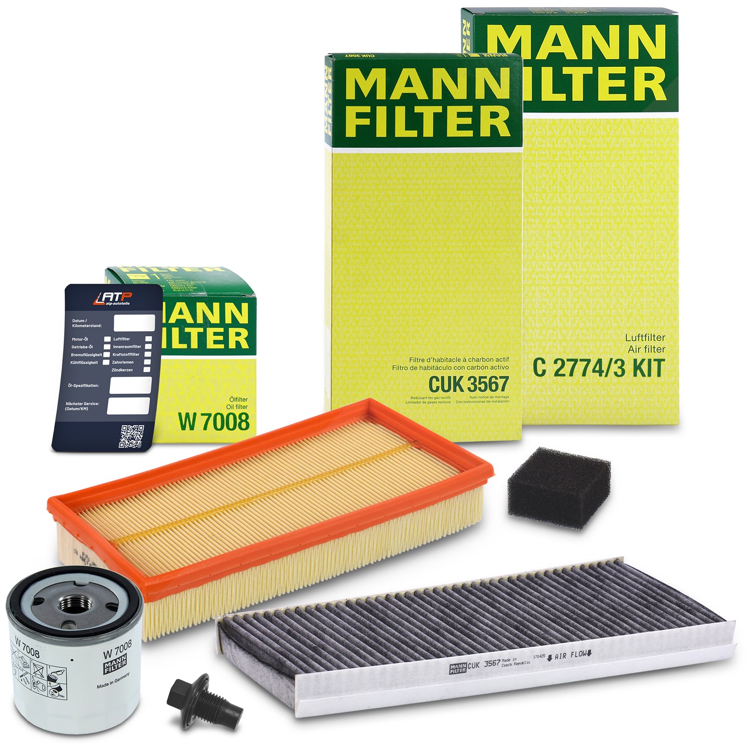 Mann-filter Inspektionspaket Filtersatz SET A [Hersteller-Nr. 10492866] für Ford